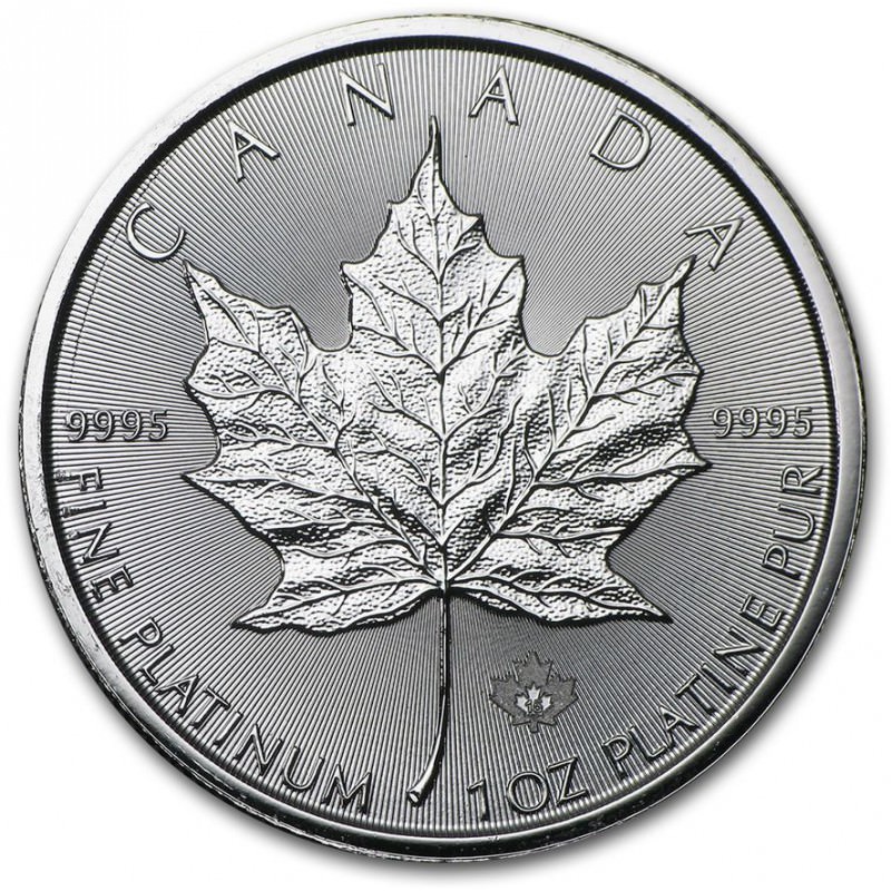 1 oz PLATINIUM PLATINUM MAPLE LEAF $50 - GOLDSILVER.BE